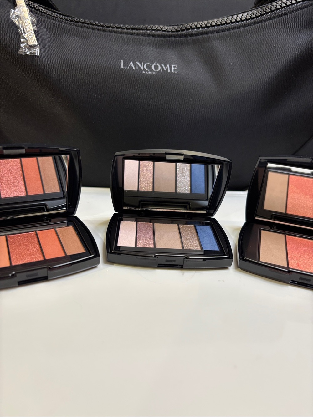 Lancôme eye & cheek palette bundle with crossbody bag